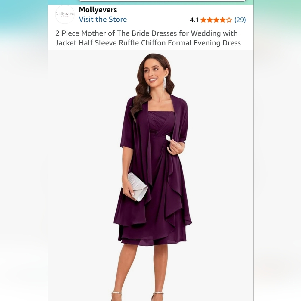Elegant Purple Women's Dress